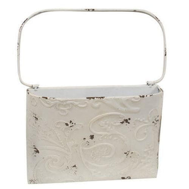 Shabby Chic Ornate Metal Wall Pocket - The Fox Decor